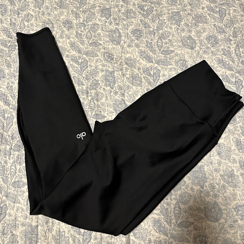 ALO Yoga Black High-Rise Sculpting Leggings Airlift